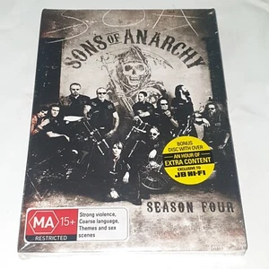 SONS OF ANARCHY - Season Four (2001, Reg. 4) 5 Disc Set - NEW SEALED - FREE POST - Picture 1 of 2