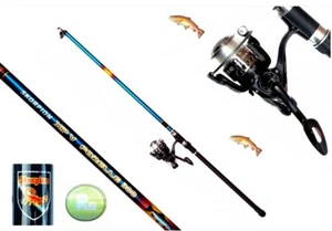 Angelset Forellensee 1 x Forellenrute 2,70m 1 x Rolle fertig bespult mit Schnur  - Bild 1 von 2