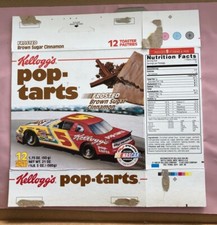 1995 Vintage Kellogg's FROSTED BROWN SUGAR POP-TARTS TERRY LABONTE Box #5 Flat