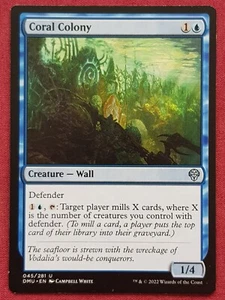 Magic The Gathering DOMINARIA UNITED CORAL COLONIA tarjeta azul Magic The Gathering - Imagen 1 de 2