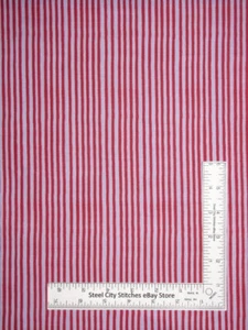 Stripe Fabric Loralie Designs Party Linear Stripes Purple Red Cotton By Yard - Picture 1 of 1