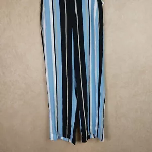 Bar III New Womens Striped Wide-Leg Palazzo Pants Blue Size 6 ___ NWT R10F4 - Picture 1 of 4