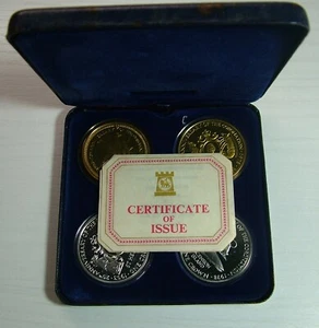 1978 Isle Of Man 25th 4 Crown Elizabeth II Proof Pobioy Mint - Picture 1 of 10