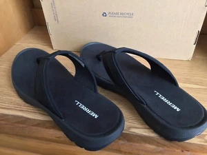 Merrell Sandspur 2 Flip Sandals Men Black Size 12 EU 45 - Picture 1 of 8