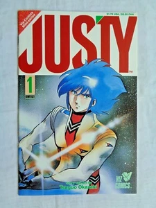 Justy No. 1 primera impresión de historia y arte de Tsuguo Okazaki de diciembre de 1988 de Viz Comics casi nuevo (9,4) - Imagen 1 de 9