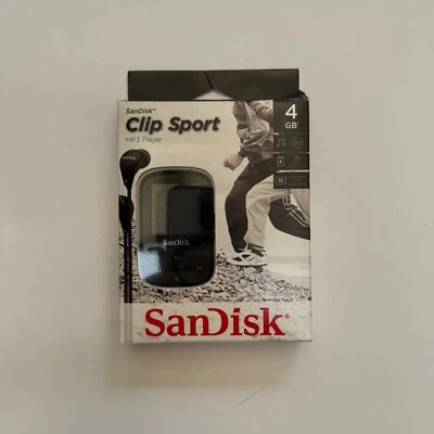 SanDisk Clip Sport MP3 Player 8GB Black - New - Image 1 of 4