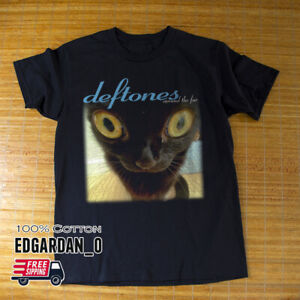 Deftones Around The Fur Funny Black Cat Unisex T-shirt S-5XL Free Shipping