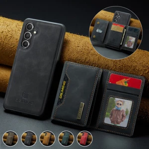 For Samsung Galaxy A15/A35/A55 Leather Case Flip Card Wallet 2in1 Back Cover - Picture 1 of 47