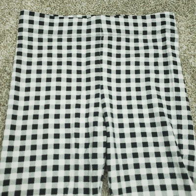 Forever 21 Leggings Mujer Medianos Largos Negros Blancos Cuadros Guinga Elastizados CON ETIQUETA Foto 1 de 4