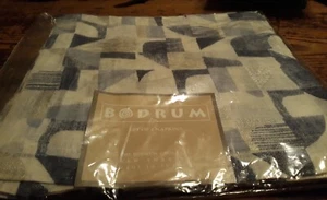 Bodrum Geo Blue 22" Napkins - Pack of 4 - Picture 1 of 2