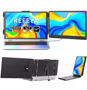 Estensore Schermo Portatile, 14" FHD 1080P IPS Estensore Monitor Portatile. B3 - Foto 1 di 6
