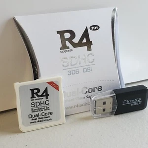 Nueva versión 2025 R4 Duel Cor SDHC R4i para DS/3DS/2DS Revolution CARTRDG oficial - Imagen 1 de 8