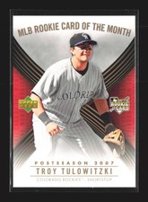 2007  Upper Deck Troy Tulowitzki  MLB Rookie Card of the Month  #ROM-7