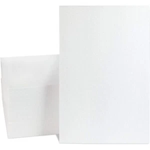 White Polystyrene Craft Foam Sheets for DIY Art 11 x 17 x 0.5 Inches 14 Pack - Picture 1 of 6