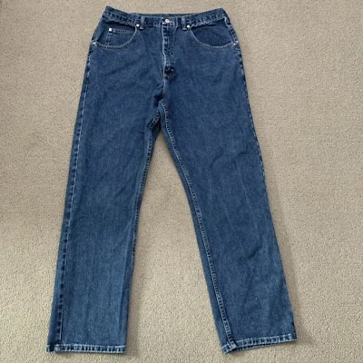 Jeans rectos vaqueros vintage Wranglers para hombre 36x32 (Act:32x30) edición plateada Foto 1 de 4