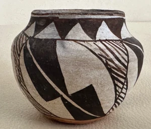 "Vintage Acoma Pueblo polychrom Olla kleiner Topf ""SKY CITY"" 3"" x 2,5" - Bild 1 von 9
