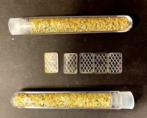 (7x) Pure .999 Fine Silver Bars Bullion Estate Lot & Large Vials Gold flakes - Picture 1 of 1