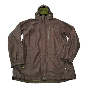 Craghoppers Hooded Waterproof Jacket Mens M Medium Dark Green Aquadry Full Zip - Picture 1 of 19