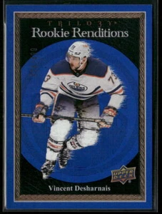 2023-24 Trilogy Rookie Renditions Blue 374/499 #RR-38 Vincent Desharnais Oilers - Picture 1 of 2