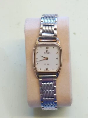 Omega Deville Cal. Reloj señora 1387 cuarzo chapado en oro amarillo 620 micras. Funciona Foto 1 de 4