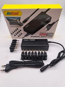 ALIMENTATORE UNIVERSALE 150W PC LAPTOP NOTEBOOK CON 13 ADATTATORI - Foto 1 di 1
