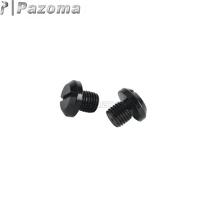 M10x1.25 Mirror Hole Plugs Bolt Black For Harley Road Glide Forty Eight Iron 883 - Picture 1 of 7
