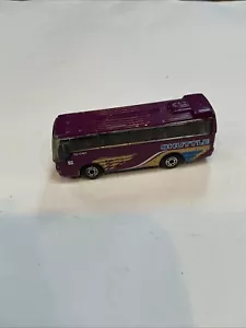 Matchbox 1986 Ikarus Coach Tourist Holiday Bus Purple Shuttle Diecast Toy Car - Picture 1 of 2