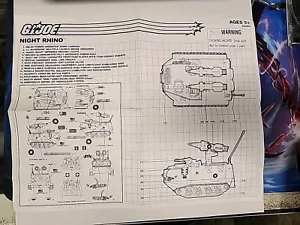 1988 G.I. Joe ARAH Arctic Blast Instructions Blueprint - Picture 1 of 5
