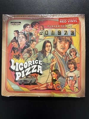 Licorice Pizza Original Motion Picture Soundtrack Red LP Vinyl New w/some wear - Image 1 of 4
