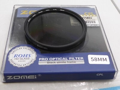 Zomei 58mm Ultra Slim CPL Circular Polarizing Polarizer Filter for Camera Lens - Image 1 of 3