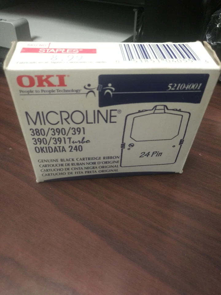CINTA CARTUCHO NEGRO OKIDATA MICROLINE NUEVO Foto 1 de 1