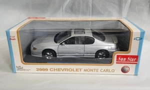 Sun Star 1980 Sliver 2000 Chevrolet Monte Carlo SS Classic Models 1:18 Scale - Picture 1 of 13
