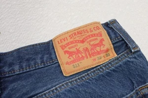 Levi's 511 Slim Straight Stretch Work Rugged Denim Jeans Mens Size 32 x 32 - Picture 1 of 7