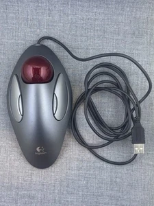 Logitech Trackman Marble Trackball Wired USB Mouse T-BC21, P/N 810-000767 - Foto 1 di 5