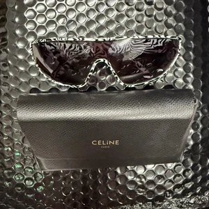 Celine Paris Sonnenbrille Zebramuster Schild Visier Designer Italien Gestell - Bild 1 von 8
