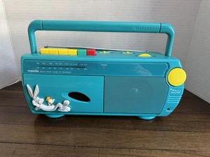 Vintage Toshiba Looney Tune Bugs Bunny Radio Kassettenrekorder FUNKTIONIERT - Bild 1 von 6