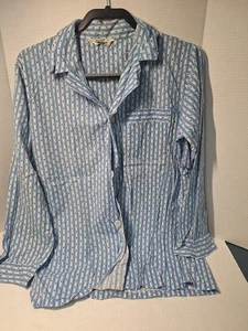 Vtg Pleetway Pajama Top, Mens Size Large, Cotton, Button Up - Picture 1 of 5