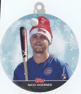2020 Topps Holiday Oversized Die-Cut Ornament Nico Hoerner Rookie #WHO-NH C05 - Picture 1 of 2