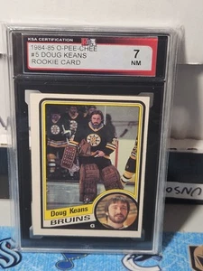 84-85 O-Pee-Chee Doug Keans Rookie KSA 7 🚨🚨🚨 Boston Bruins - Picture 1 of 2