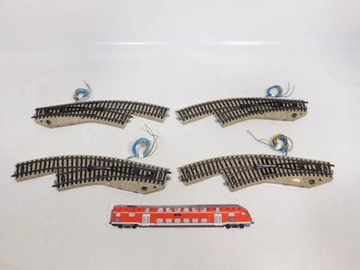 4X Märklin H0 AC Curved Switch 4 Connectors Missing M-Track 5141 5142 #EF499-1 - Image 1 of 4