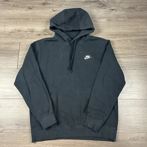 Sudadera con Capucha Nike Para Hombre Negra Logo; Pullover Gimnasio Aire Libre - Talla Grande - Imagen 1 de 7