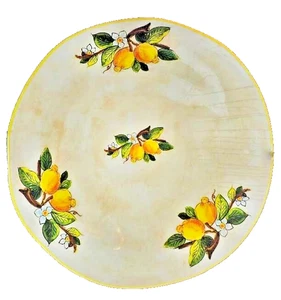 Ceramisia GROSSE PASTA-SERVIERSCHÜSSEL 16" Durchmesser Zitronenmotiv MADE IN ITALY - Bild 1 von 8