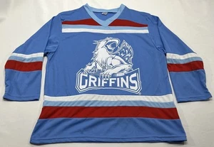 Grand Rapids Griffins Limited Jersey Promo Adult Size Small Light Blue Red White - Picture 1 of 8