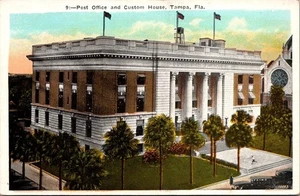 Postal de oficina de correos Custom House TAMPA, Florida FL - Imagen 1 de 2
