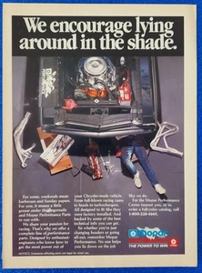 1990 MOPAR PERFORMANCE PARTS CLASSIC PRINT AD CHRYSLER PLYMOUTH EAGLE JEEP DODGE - Picture 1 of 1