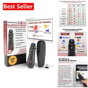 Compact Wireless Presentation Remote with Laser Pointer - Ideal for Classrooms - Picture 1 of 11