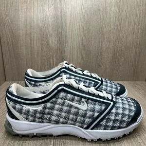 Nike Air Summer Lite III Golf Shoes Womens 6.5 Lace-Up Low Top Plaid Gray Black - Picture 1 of 11