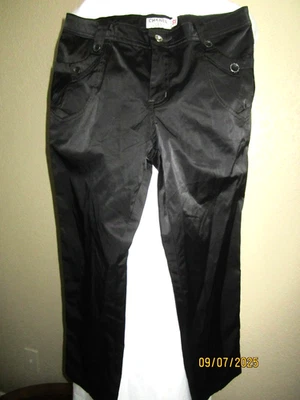 CHANEL Sport Women's Black Cotton Blend Straight Slit Pants Size 32 - Image 1 of 4