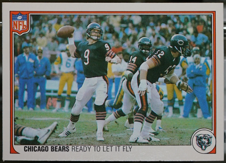 1983 Fleer Team Action Football Ready to Let It Fly #7 NM - Image 1 of 1