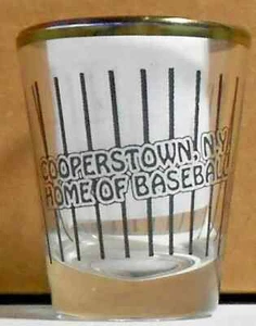 Cooperstown New Your Home Of Baseball Vintage Shot Glass - Picture 1 of 2